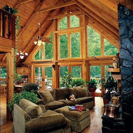 22 Luxurious Log Cabin Interiors You HAVE To See - Log Cabin Hub
