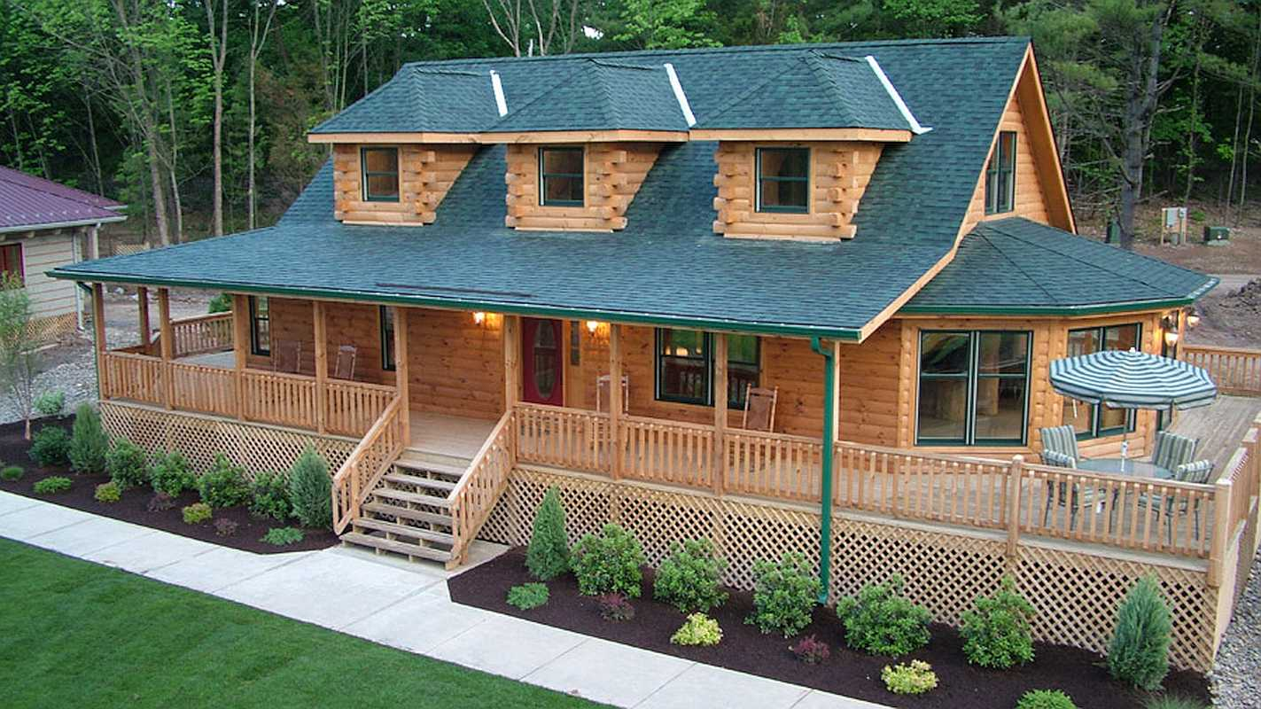 Edgewood log cabin from eLoghomes