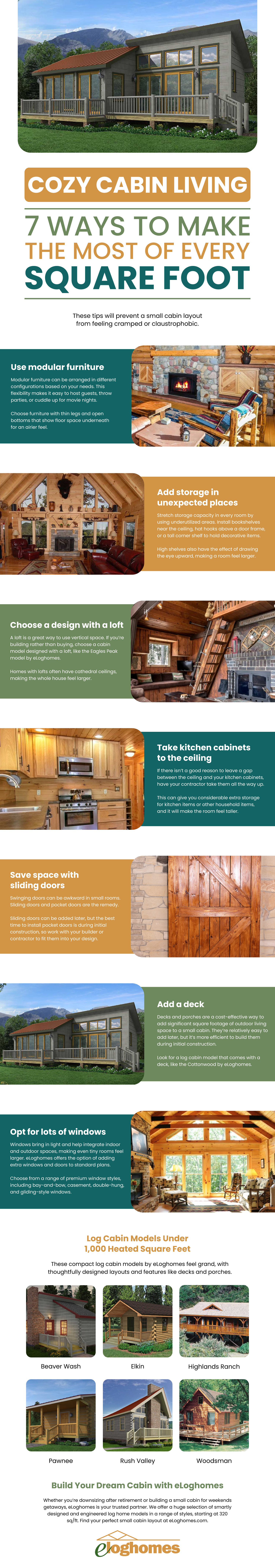 Make the most of your cabin's space Infographic