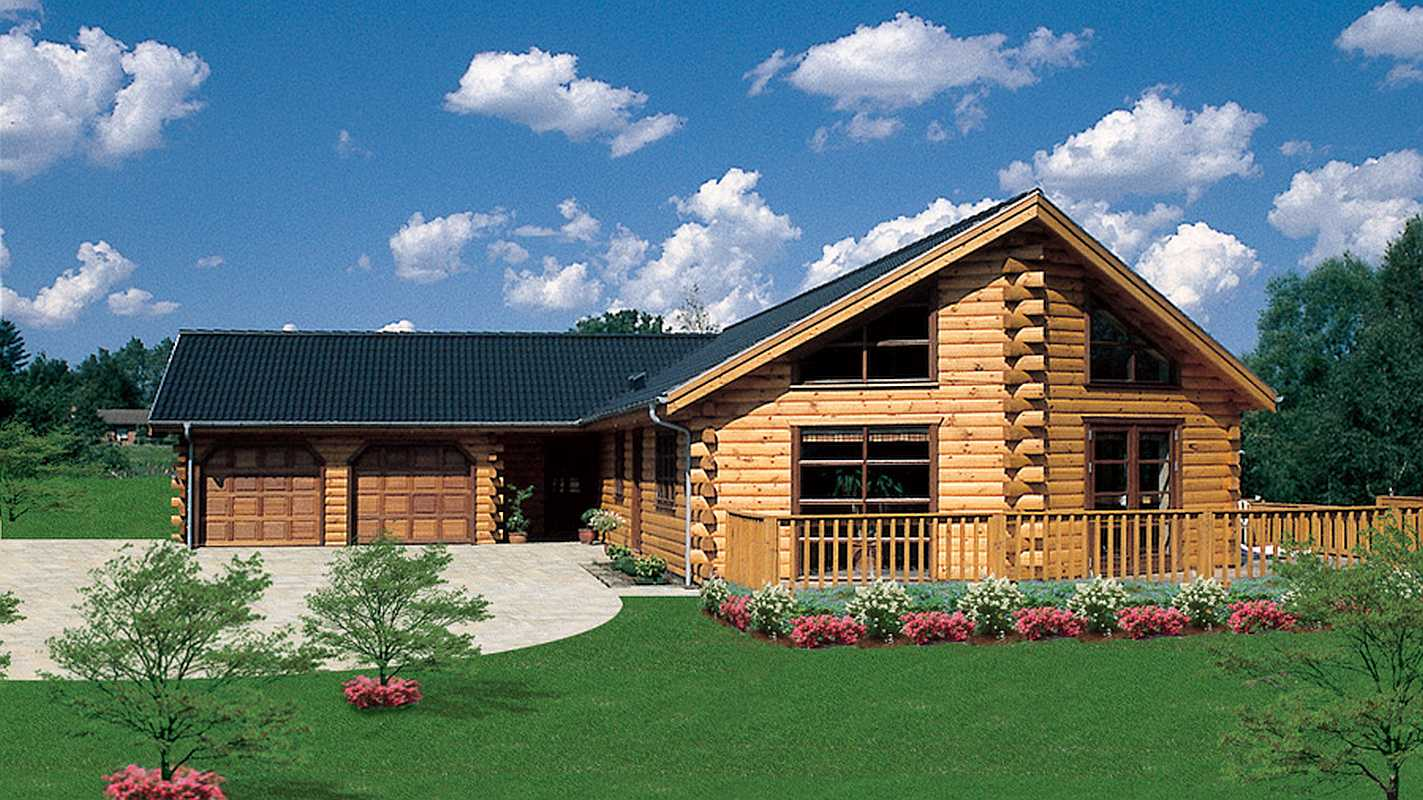 Essex log home design by eLoghomes