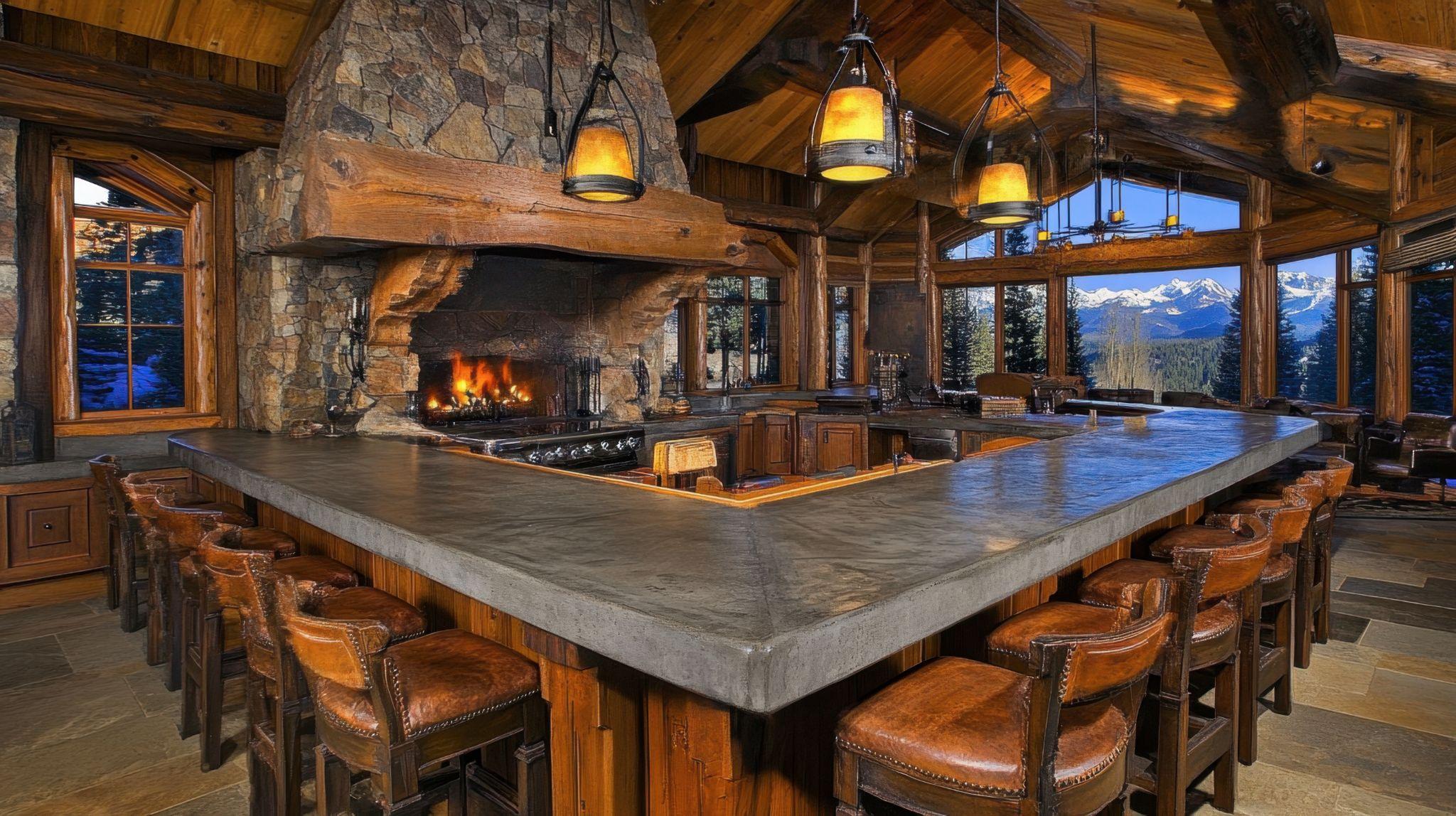 Log cabin bar design